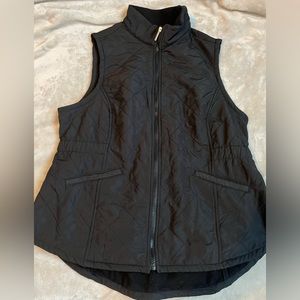Bit and Bridle Black Quilted Puffer Vest sz L